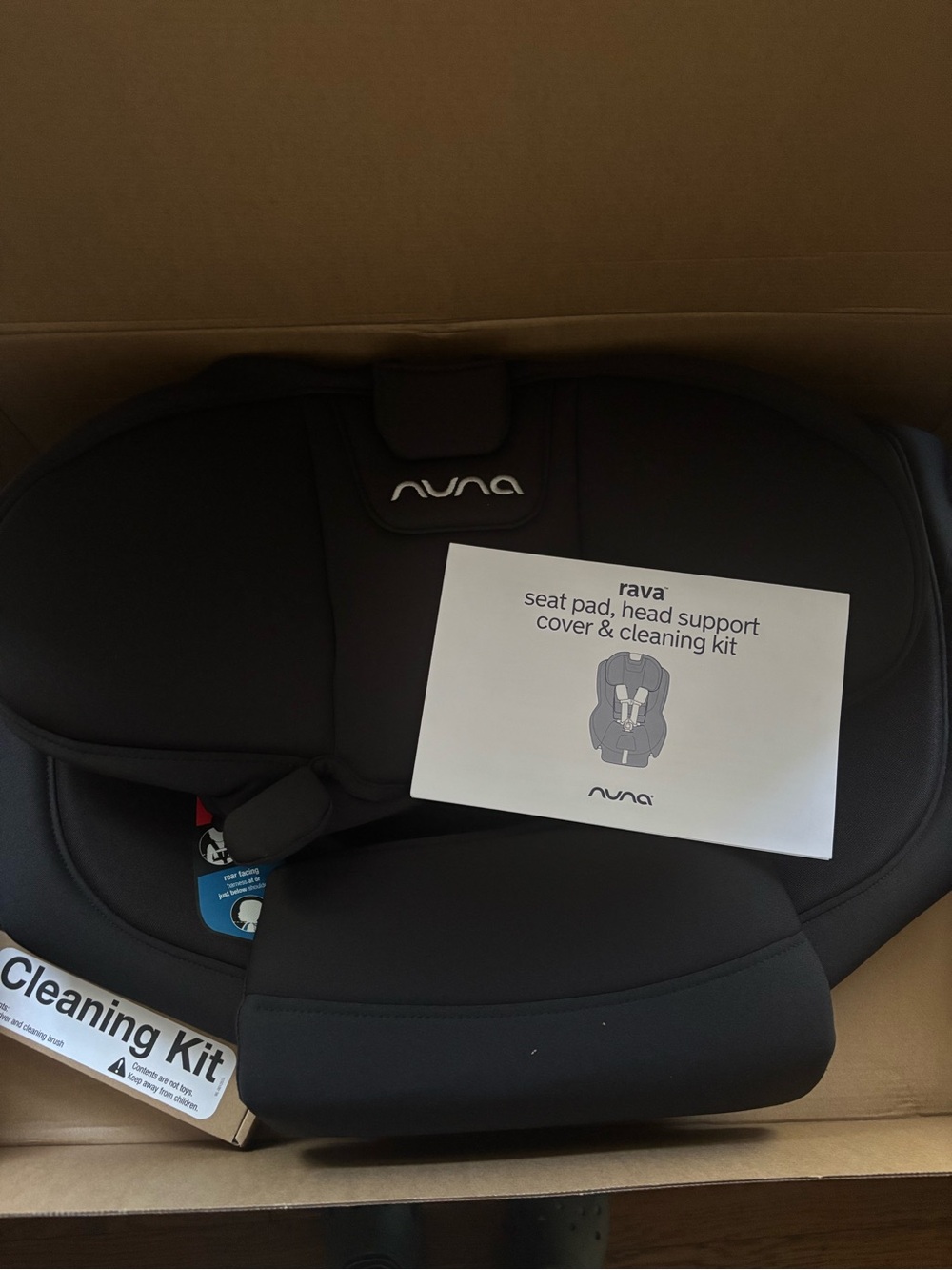 Nuna RAVA Seat Pad & Head Support - Black